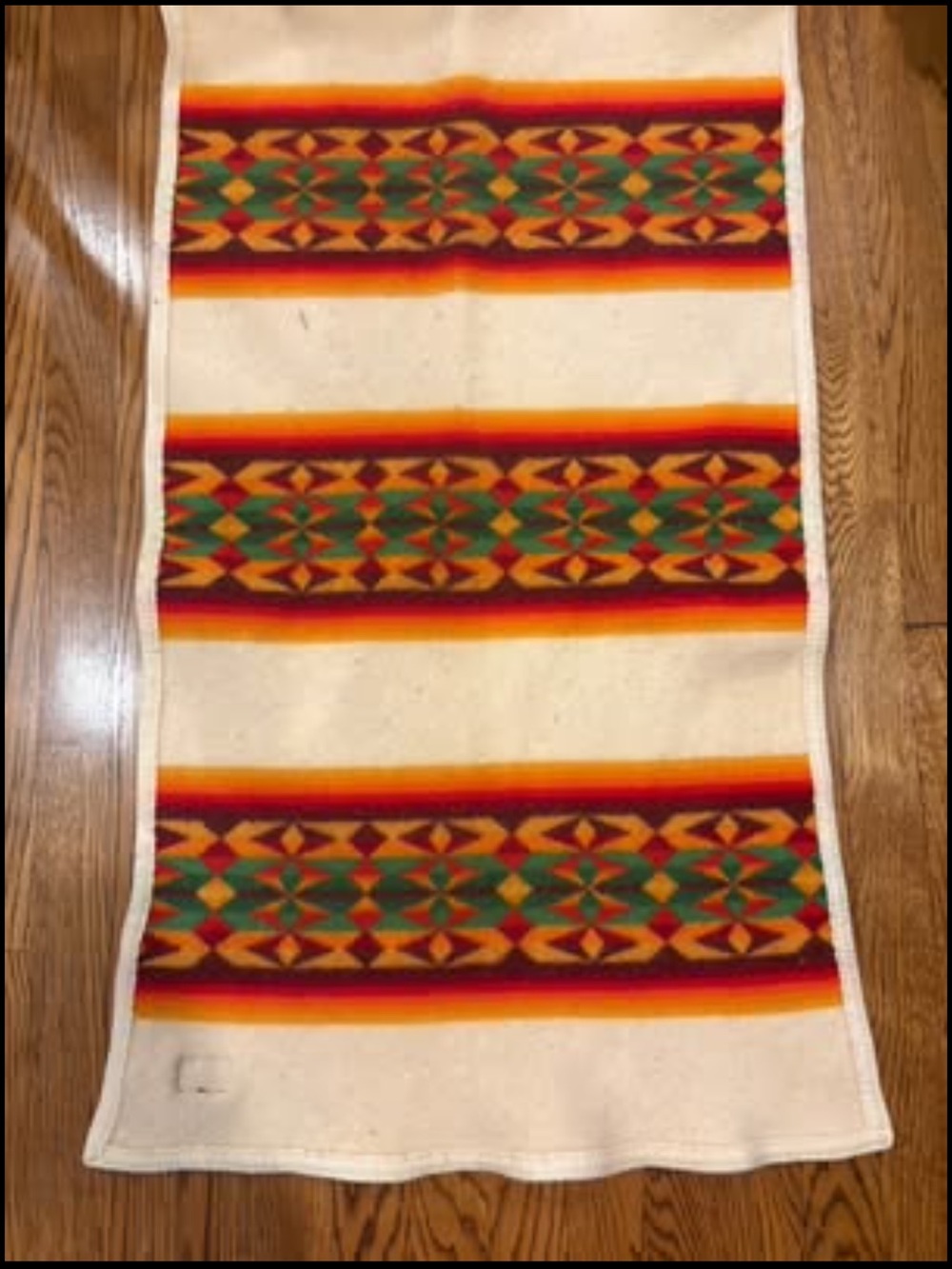 PENDLETON Southwestern Stripe Wool saddle/baby blanket